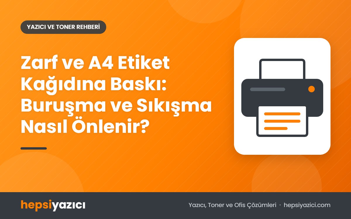 Zarf ve A4 Etiket Kağıdına Baskı: Buruşma ve Sıkışma Nasıl Önlenir?