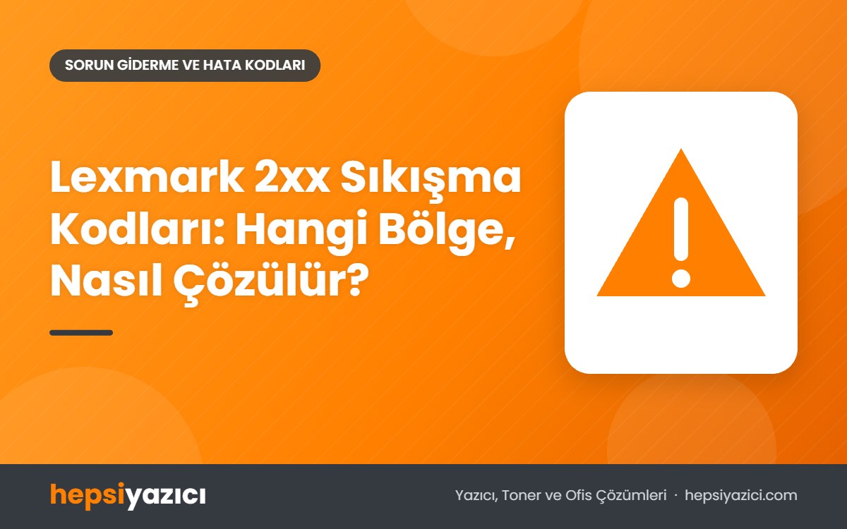 Lexmark 2xx Sıkışma Kodları: Hangi Bölge, Nasıl Çözülür?