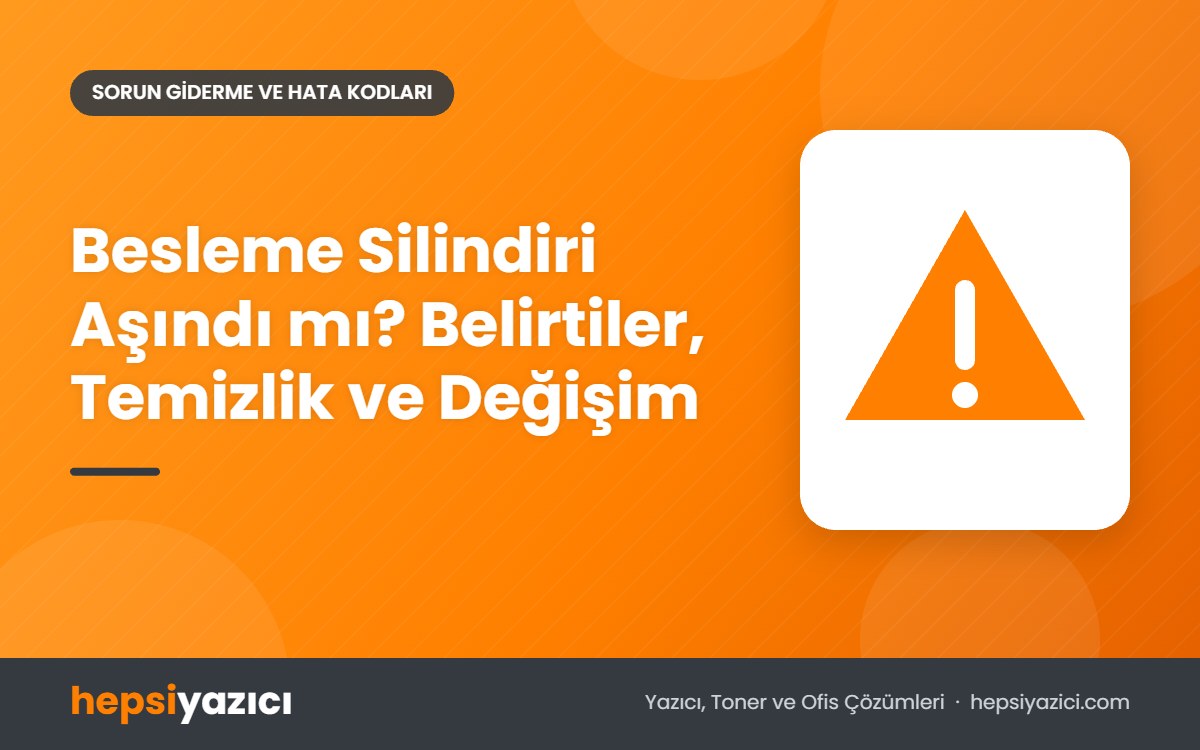 Besleme Silindiri Aşındı mı? Belirtiler, Temizlik ve Değişim