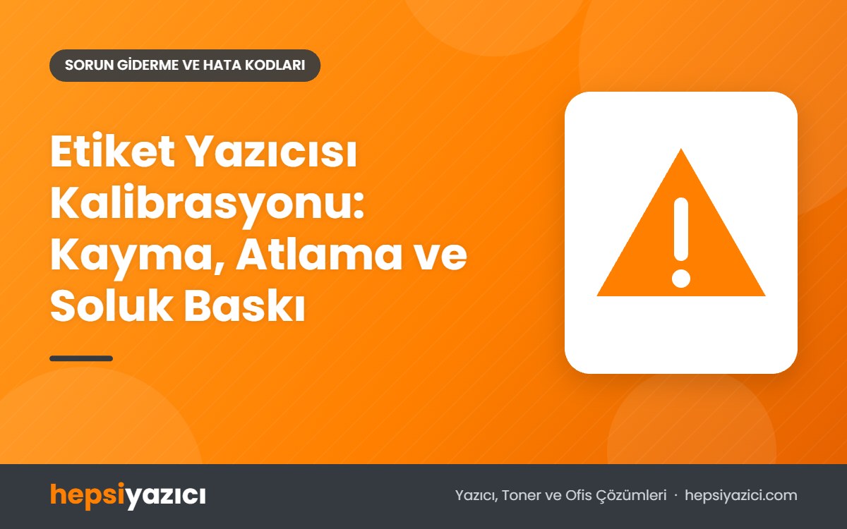 Etiket Yazıcısı Kalibrasyonu: Kayma, Atlama ve Soluk Baskı