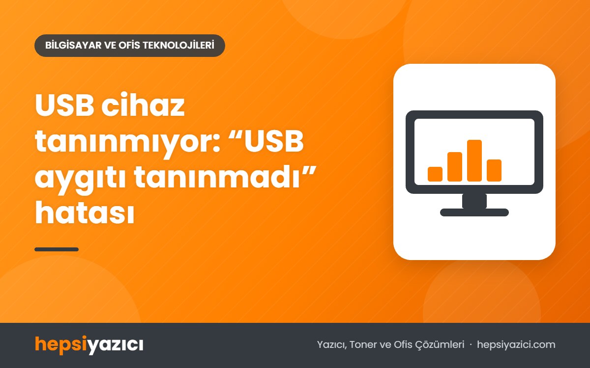 USB cihaz tanınmıyor: “USB aygıtı tanınmadı” hatası