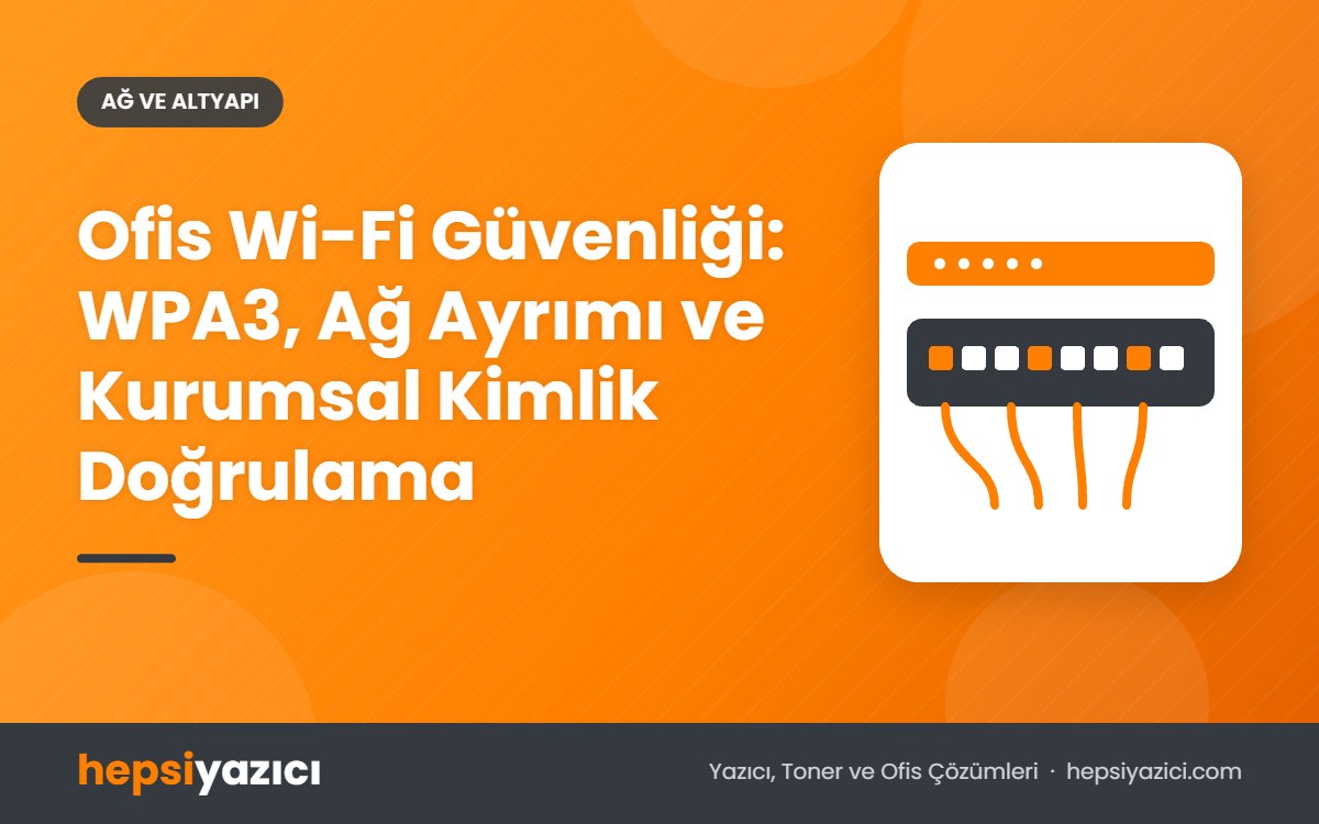 Ofis Wi-Fi Güvenliği: WPA3, Ağ Ayrımı ve Kurumsal Kimlik Doğrulama